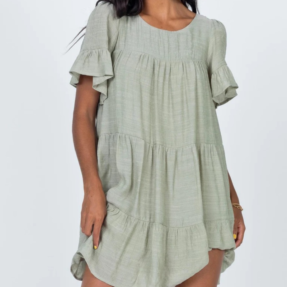 Princess Polly Miami Mini Dress in sage